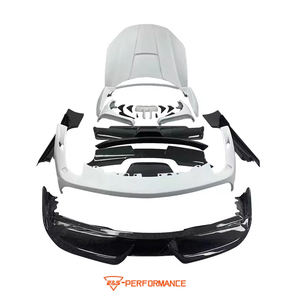 Kit carrosserie en fibre de carbone haut de gamme pour <span class=keywords><strong>Ferrari</strong></span> 458, mise à niveau style M, pare-chocs avant, capot, jupes latérales, ailes, pièces automobiles - Product Image 2
