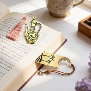 <span class=keywords><strong>Marque</strong></span>-pages personnalisés en laiton arabe, gravés <span class=keywords><strong>photo</strong></span>, motif mosquée islamique, <span class=keywords><strong>avec</strong></span> pompon, <span class=keywords><strong>marque</strong></span>-pages métalliques, gravure, cadeaux culturels du Moyen-Orient, faible MOQ - Product Image 5
