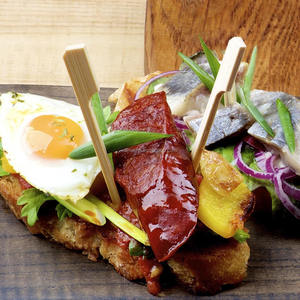 Nature <span class=keywords><strong>Bambou</strong></span> Paddle Brochette Spatule Durable Long Manche Simple Style Shack Outil pour Charbon Grill Cuisson - Product Image 5