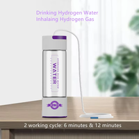 3000Ppm Electrolyzer Hydrogène Riche Tasse D'eau Pichet Distributeur Inhalation Générateur D'hydrogène Bouteille D'eau Hydrogène Avec Inhalateur