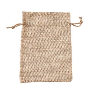Bolsas de Yute Ecológicas al por Mayor con Cordón de Camelón, Bolsas de Arpillera con Cordón para Regalos, con Opciones Personalizadas - Product Image 4