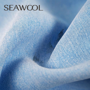 ผ้าป๊อปลิน Seawool SWL-5E1939 ผลิตจาก PET/โพลีเอสเตอร์ 70/30 ย้อมสีพื้น น้ำหนักปานกลาง ทอแบบธรรมดา - Product Image 1