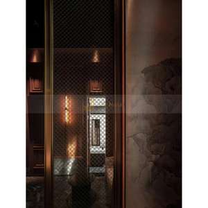 LL404 Customized Stainless Steel Waterproof Translucent Woven Decorative Mesh Movable Curtain <b>Wall</b> Partition <b>Screen</b> - Product Image 5