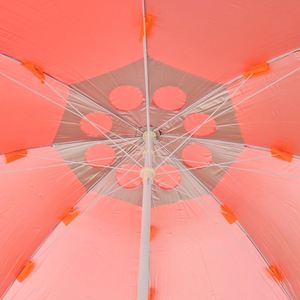 Sombrilla Portátil para Exteriores, 1.3m, con Ventilación y Orificios para el Viento, Revestimiento Plateado, Protección UV, Resistente al Viento, para Puestos, Playa, Jardín - Product Image 2