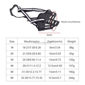 Moncong anjing keranjang silikon lembut untuk anjing memungkinkan Panting dan minum mencegah gonggongan yang tidak diinginkan dan mengunyah - Product Image 4