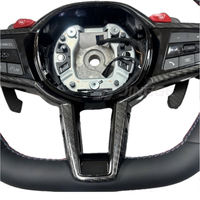 Volant de voiture en cuir et fibre de carbone Blue Label pour G20 330i G30 G38 G06 G11 G26 G42 G80 F10 F30 6 3 Series Sport Intérieur