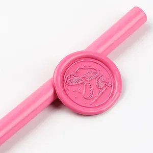 Hot Pink Custom Wax Seal Sticks Glue Gun Sealing Wax Sticks Of Stamps For Seal Press Stamp And No Wick Sticks