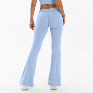 Pantalones de Yoga JAC22 K998 para Mujer, Cintura Alta Cruzada, Secado Rápido, Levanta Glúteos, Corte Campana - Product Image 2