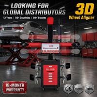 GATMATIC GA-600S+ Aligneur de roues 3D professionnel avec caméra 5MP, suivi automatique, colonne mobile, pont élévateur 2 colonnes 4 roues 10-24 pouces, certifié CE