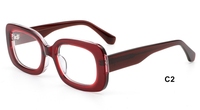 Montures de lunettes épaisses en acétate pour femmes Marcos De Gafas Lunettes en plastique Monture de lunettes pour lunettes de lecture sur ordonnance