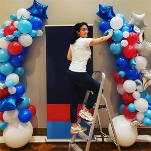 Créez une atmosphère festive pleine d'éclat rouge, blanc et bleu : la guirlande de ballons du 4 juillet garantit une célébration inoubliable - Product Image 5