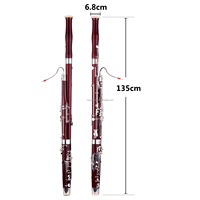 Professional Bassoon C Key Maple Wood Body Cupronickel Silver-plated Keys Woodwind Instrument