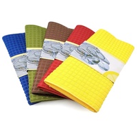 Meita Home – tapis de séchage de plats de cuisine en microfibre, tissage gaufré, doux, absorbant, séchage rapide, serviettes à vaisselle, 12x16 pouces, lot de 5, 100%
