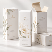 Boîtes d'emballage en carton blanc personnalisées avec logo imprimé pour crème pour le visage, parfum, cosmétiques, produits de soin de la peau