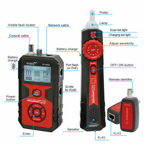 NOYAFA NF-858C多機能LCDケーブルテスターCat5 Cat6同軸RJ11 RJ45 BNC USBケーブル継続性とPOE検出 - Product Image 2