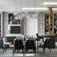 Ensemble table et chaises rectangulaires, style nordique moderne, pour petit appartement, fabricant de meubles, vente en gros, OEM, ODM, sur mesure