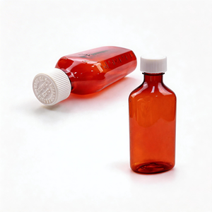 Bouteille en plastique ovale pour sirop contre la toux, flacon de médicament liquide personnalisé de 1 oz, 2 oz, 4 oz, 6 oz, 8 oz - Product Image 4