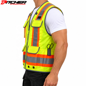 Chaleco Personalizado de Alta Visibilidad con Cinta Reflectante para Uniformes de Trabajo en Aeropuertos - Product Image 2