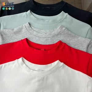 เสื้อยืดคอตตอนเจอร์ซีย์ SUHE ทรงเข้ารูป ระบายอากาศได้ดี แขนสั้น คอกลม สีพื้น ย้อมสีแบบเรียบ ไม่เป็นขุย เป็นมิตรต่อสิ่งแวดล้อม - Product Image 4