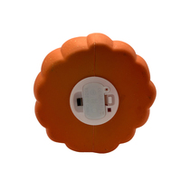 Lanterne LED portable en plastique en forme de tête de citrouille artificielle lumineuse à LED, lanterne de citrouille d'Halloween