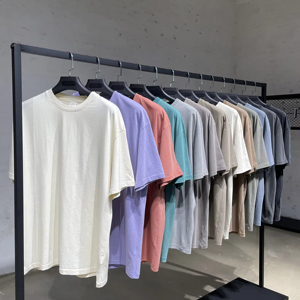 Camisetas de Alta Calidad Personalizadas, 200 GSM, 100% Algodón, Estilo Urbano, Lavadas, Fabricante de Camisetas Oversize Vintage con Lavado Ácido para Hombre - Product Image 1