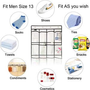 Over the Door <b>Shoe</b> Organizer 24 Large Hanging <b>Shoe</b> Organizer Mesh Pockets Closet Hanging <b>Shoe</b> Rack Holder Hanger - Product Image 4