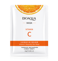 Masque Tendre à la Vitamine C, Hydratant et Apaisant, Masque en Tissu Lissant et Doux pour le Visage