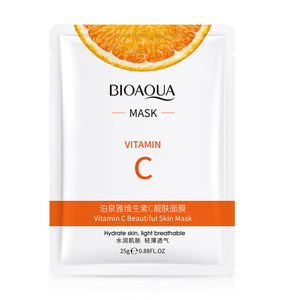 วิตามินซี มาส์กบำรุงผิวหน้า มาส์กให้ความชุ่มชื้นและบำรุงผิว แผ่นมาส์กหน้าเนื้อเนียนนุ่ม อ่อนโยนต่อผิว - Product Image 6