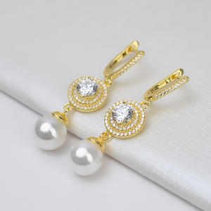 Juego de Pendientes de Plata S925 con Colgante de Gato y Aretes Personalizados con Perlas DIY, Bandeja Vacía para Accesorios, Joyería Femenina 1328 - Product Image 3