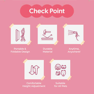 อ่างอาบน้ำสัตว์เลี้ยงอเนกประสงค์ HEDYS GROOMING - อ่างทนทาน ปลอดภัย ทำความสะอาดง่าย สำหรับสุนัขและแมว ใช้สำหรับอาบน้ำ ดูแลขน และผ่อนคลาย - Product Image 3