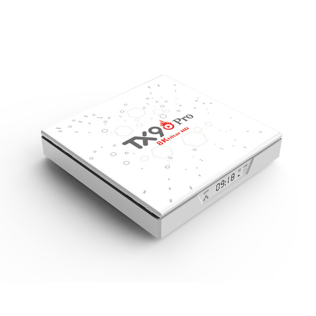 New Android Smart TV Box TX90 PRO Quad Core 8K H618 Android 13.0 2.4/5.8GWiFi + BT Receiver Network Player Set Top Box White