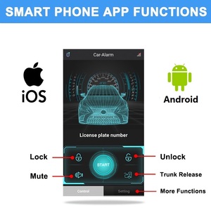 Allarme auto universale 12V 2022 allarme ladro auto telecomando da Smart Phone APP dente blu sistema di allarme auto ad alta tecnologia - Product Image 5