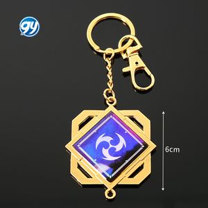 Nuevo Llavero de Anime <span class=keywords><strong>2022</strong></span>, Genshin Impact, Ojo de Dios, Accesorios para Bolsos, Colgante Metálico, Llavero de Metal, Artesanía Metálica - Product Image 2