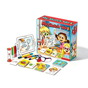 Jeu <span class=keywords><strong>de</strong></span> devinettes amusant avec dessins <span class=keywords><strong>de</strong></span> lunettes, jeu <span class=keywords><strong>de</strong></span> société interactif familial, jouet éducatif <span class=keywords><strong>de</strong></span> <span class=keywords><strong>dessin</strong></span> sur table pour enfants - Product Image 6