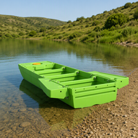 PE-Boot für 2 bis 4 Personen, modular faltbar, für Autodachmontage, schwimmfähig, verdickt, hochbelastbar, verstärkt, umweltfreundlich, recycelbar, extra für Hochwasserpattrouillen