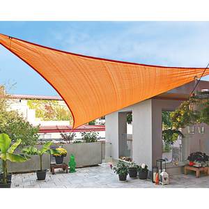 Voile d'ombrage triangulaire UV de 5*5*5 mètres, finition UV, imperméable, filet HDPE pour cours et jardins extérieurs - Product Image 3