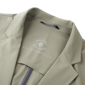 <span class=keywords><strong>Traje</strong></span> de <span class=keywords><strong>hombre</strong></span> de seda helada con textura gofrada, chaqueta delgada de un solo botón, transpirable, elástica, sin costuras, para negocios, versátil. - Product Image 4