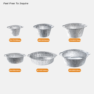 Pot en aluminium jetable écologique <span class=keywords><strong>de</strong></span> qualité alimentaire avec poignée, pour barbecue, traiteur, plat à riz Mandi, résistant à la chaleur, pour le marché saoudien - Product Image 2