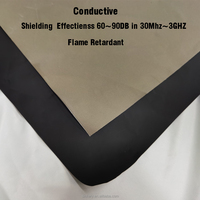 Tissu conducteur en cuivre-nickel ignifuge FR, anti-radiation, anti-statique, tissu Faraday pour le blindage des tentes et des rideaux