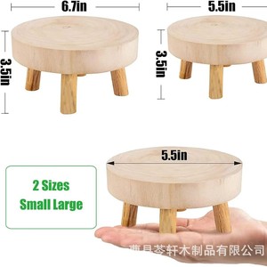 Nuevo taburete base para bonsái de madera de paulownia transfronterizo, soporte de madera para flores de interior y balcón, estante de exhibición y almacenamiento para suculentas - Product Image 2