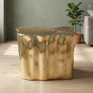 Elite Modern Aluminum <b>Stool</b> Natural Edge Design Durable Handcrafted Appearance Inflatable Eco-Friendly Portable Easy Furniture - Product Image 3