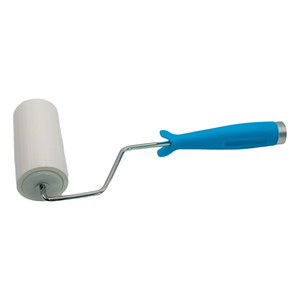 Mango de <span class=keywords><strong>rodillo</strong></span> de <span class=keywords><strong>pelusa</strong></span> pegajoso reemplazable de 4 pulgadas para usar con rodillos de PE para limpiar el polvo, toallitas para pisos, lavandería y salas limpias - Product Image 1