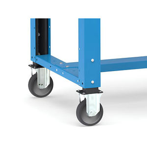 Établi réglable Fami Master 200cm en bleu avec roues et 3 tiroirs - Product Image 2