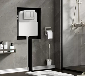 Nouvelle cuvette de toilettes murale pour salle de bain, réservoir encastré en <span class=keywords><strong>plastique</strong></span> pour <span class=keywords><strong>WC</strong></span> sur pied - Product Image 2
