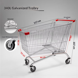Chariot de courses à <span class=keywords><strong>grande</strong></span> capacité, durable, <span class=keywords><strong>livraison</strong></span> rapide, logo personnalisé, chariot de présentation pour épicerie, chariot de sol - Product Image 2