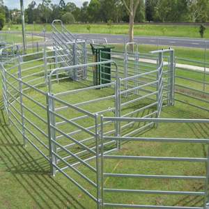 Panneaux de clôture pour bétail en gros : Conception robuste <span class=keywords><strong>avec</strong></span> rails, clôture portable pour l'élevage en rotation - Product Image 3