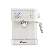 Máquina de Espresso Comercial de Dos Grupos, 20 Bares, Presión Programable, Acero Inoxidable, Tanque de Agua Desmontable, OEM