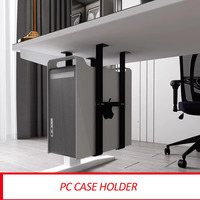CP-03 universel support de boîtier PC sous le bureau mur côté ordinateur CPU support réglable Mainframe cintre boîte hôte support support support