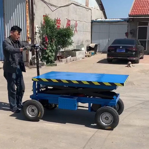 Plataforma Elevadora Eléctrica Tipo Tijera, Altura de Almacenamiento 1.95M, Velocidad de Conducción 3.7Km/H, Uso en Logística de Almacén, Construcción Metálica - Product Image 3