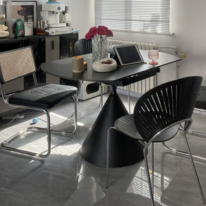 Tavolo da Pranzo Moderno Impermeabile Convertibile Girevole Retrattile Versatile per Casa, Soggiorno, Appartamento, Hotel - Product Image 3